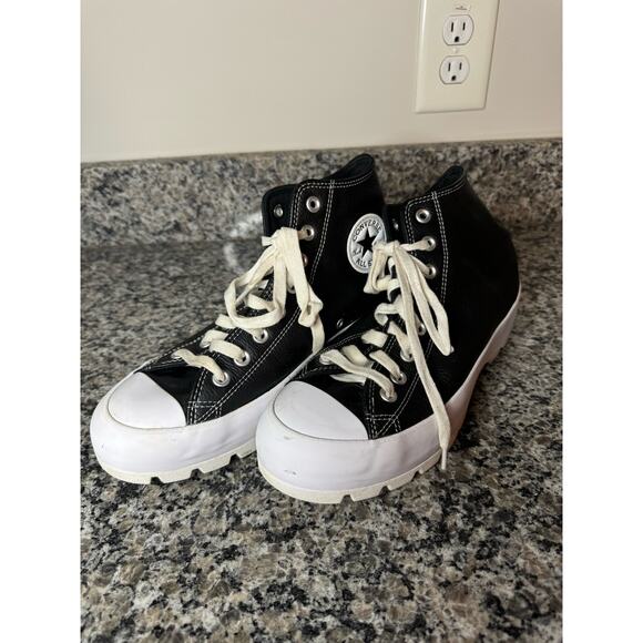 Converse Leather High Top Sneakers - Picture 2 of 7
